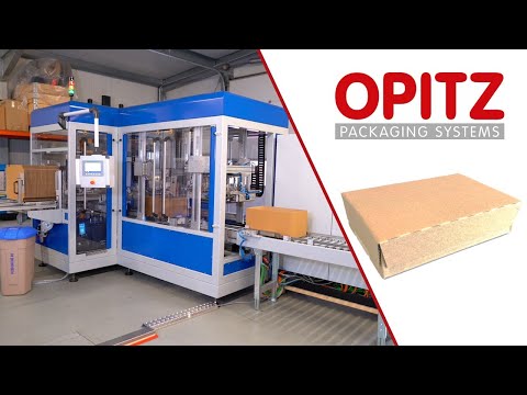 Case Volume Reducer Vario 558-2 with lid-application - OPITZ Packaging Systems