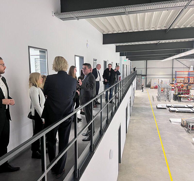 Pressekonferenz in der neuen Produktionshalle